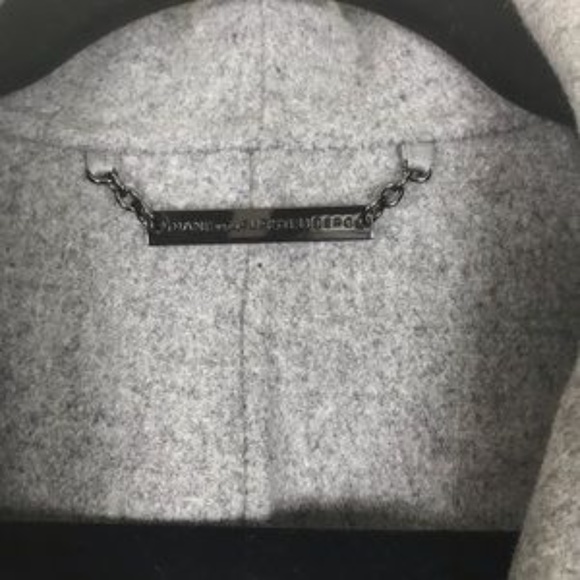 NWT DVF Wrap/Sweater/Coat- Lt&Dark Gray (S) - Picture 6 of 9